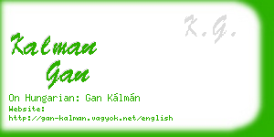 kalman gan business card